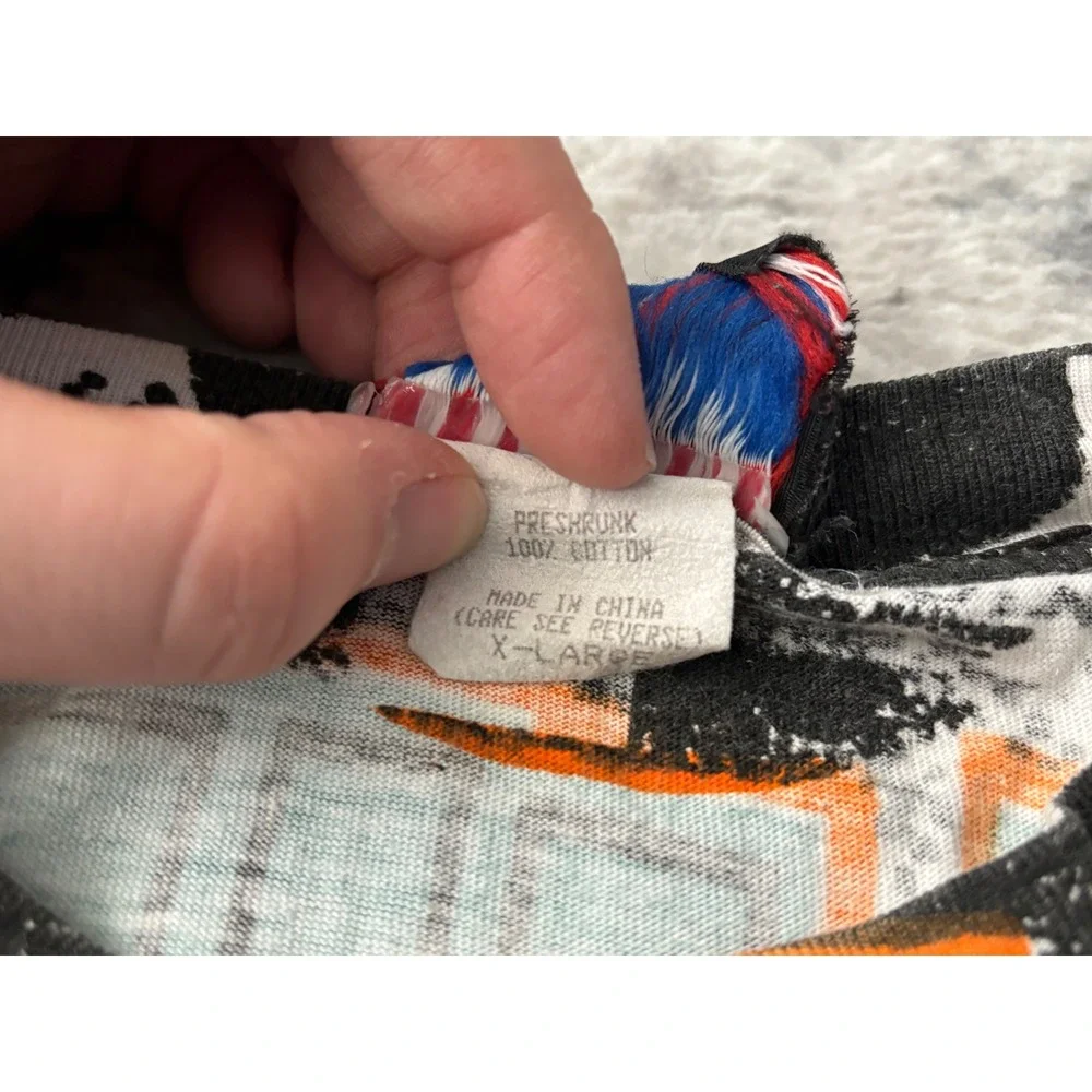 Vintage Miami Dolphins Magic Johnson T's All Over Print T‎ Shirt Mens XL - Picture 10 of 16